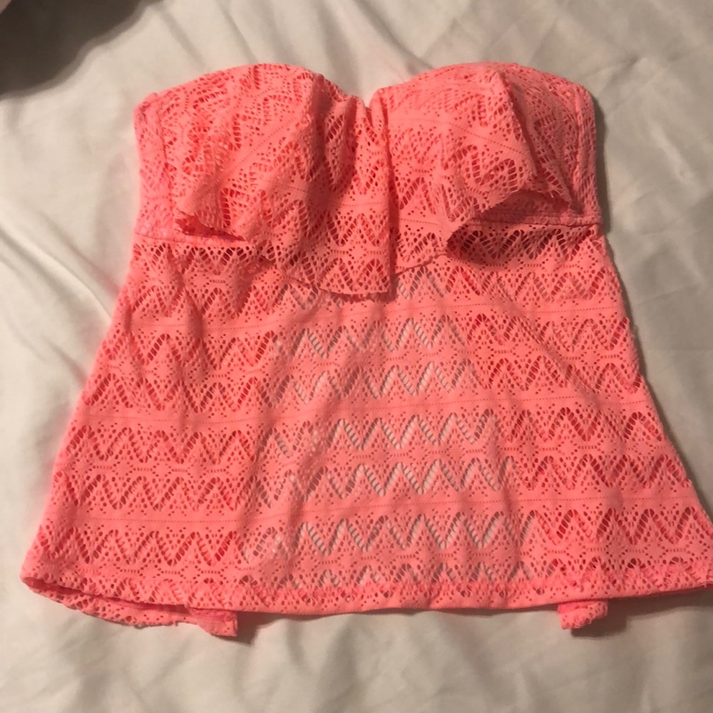 Arizona Pink Halter Bikini Top Brand New Small
